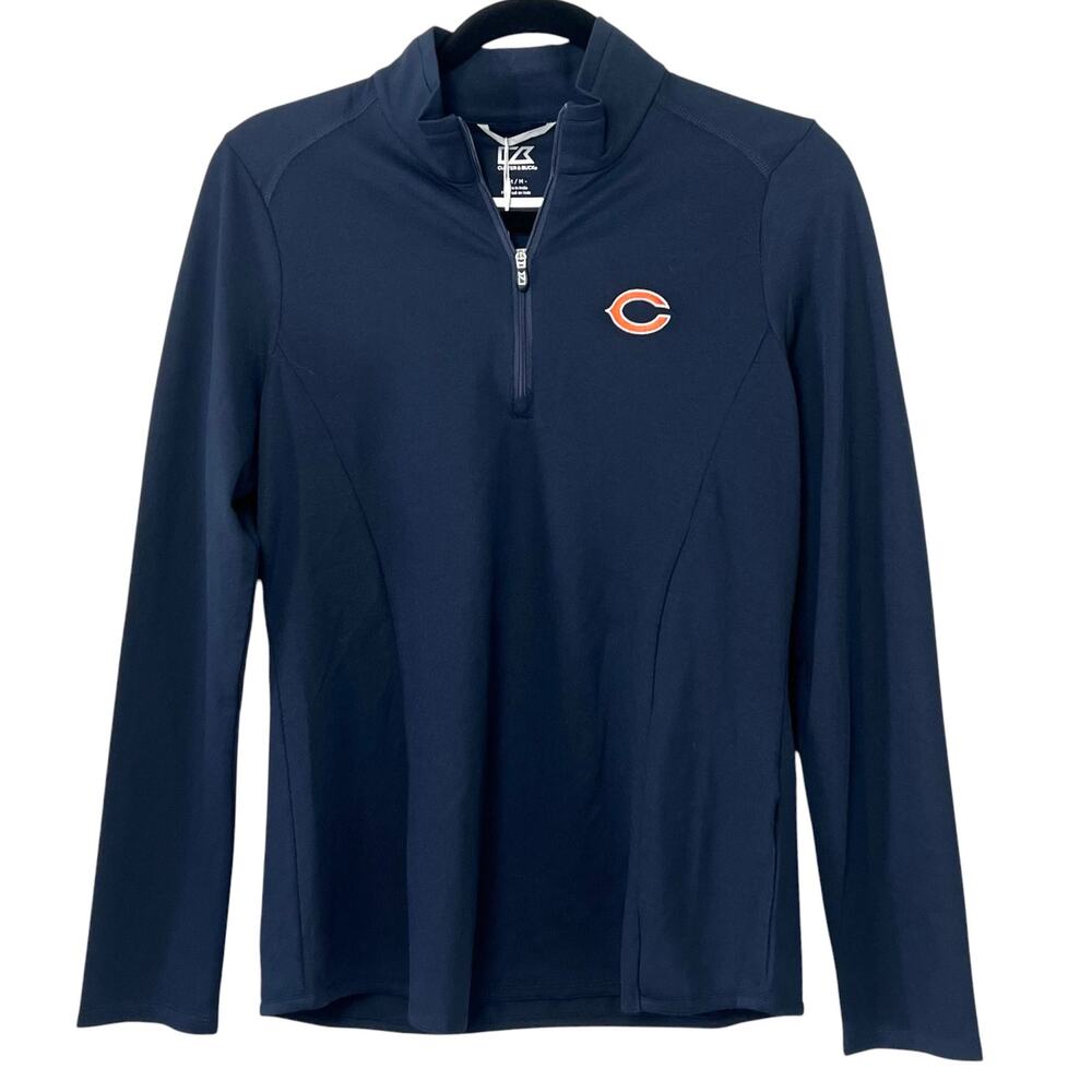 NWT Cutter & Buck Chicago Bears NFL DryTec 1/4 Zip Pullover UPF 50+ Medium